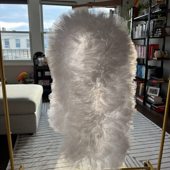 Huge Tulle White Boa - Picture 4 of 7